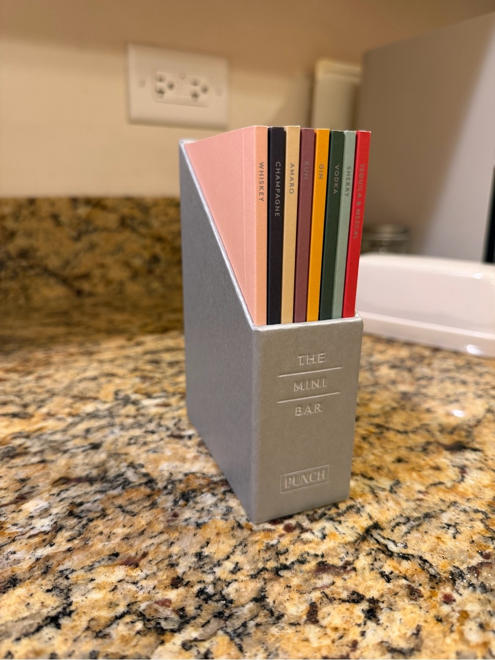 The mini bar books recipes drinks kitchen bar cookbook.
